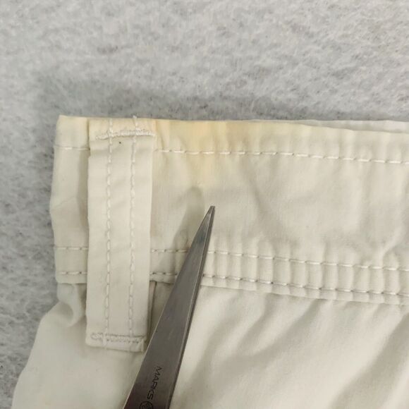 Izod Saltwater Shorts Men 38 Ivory 10" inseam Cotton Pocket Preppy Comfy Outdoor - Picture 8 of 13